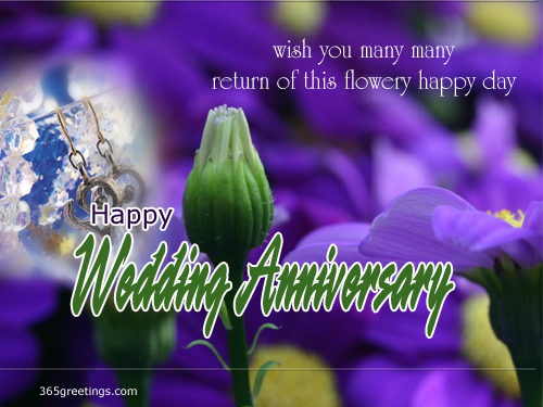 A Beautiful card for Wedding Anniversary From 365greetingscom